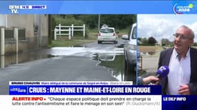 Crues: "On relève heure par heure pour savoir comment évolue le niveau de la rivière", explique le maire délégué de Segré-en-Anjou (Maine-et-Loire)