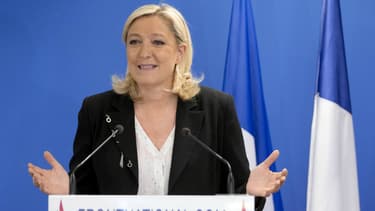 Marine Le Pen se félicite ce dimanche du score du FN aux élections départementales.