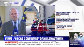 Coronavirus: le préfet du Haut-Rhin estime que "le chiffre de 81 malades est sans doute déjà périmé"