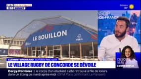 Paris: le village rugby de Concorde se dévoile