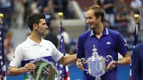 Novak Djokovic et Daniil Medvedev