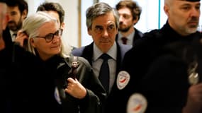 Penelope et François Fillon au tribunal de Paris, le 10 mars 2020