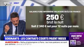 Soignants: à l'hôpital, les contrats courts paient mieux