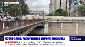 Notre-Dame: trois ans et demi après l'incendie, ce jeudi, le pont au double a rouvert aux piétons