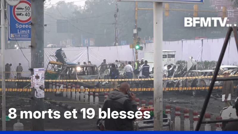Inde: une voiture explose et fait 8 morts à Delhi