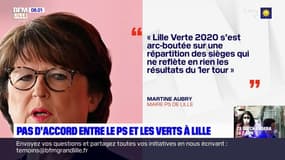 Municipales à Lille: pas d'alliance entre Martine Aubry et les Verts