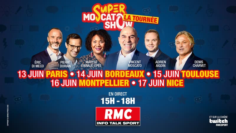 Le Super Moscato Show en tournée du 15h-18h