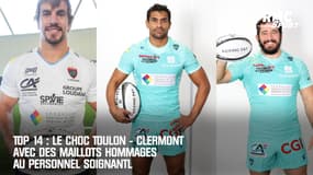 Top 14 : Le choc Toulon - Clermont avec des maillots hommages au personnel soignant