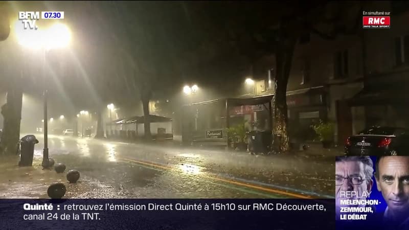 Une très forte pluie tombe en continu sur le sud-est de la France, quatre départements en vigilance orange