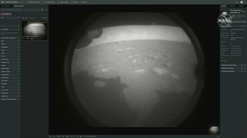 La première image de Perseverance sur Mars