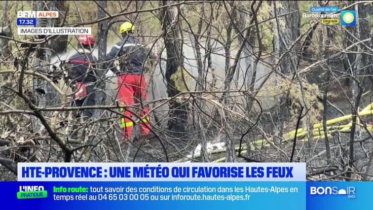 Haute-Provence : la météo favorise les feux de végétaux
