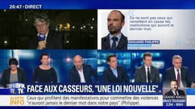 Gilets jaunes: Edouard Philippe annonce une "loi nouvelle" contre les casseurs