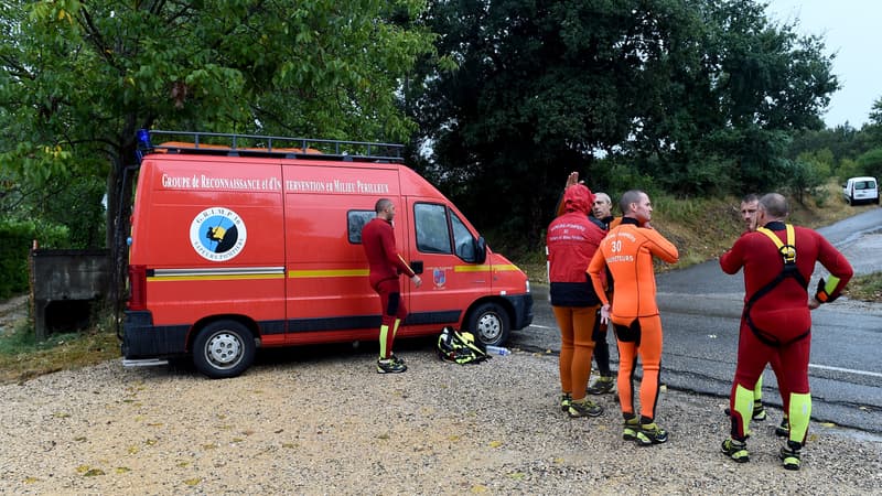 Pompiers dans le Gard