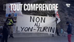 Des manifestants contre le chantier Lyon-Turin le 7 mars 2015