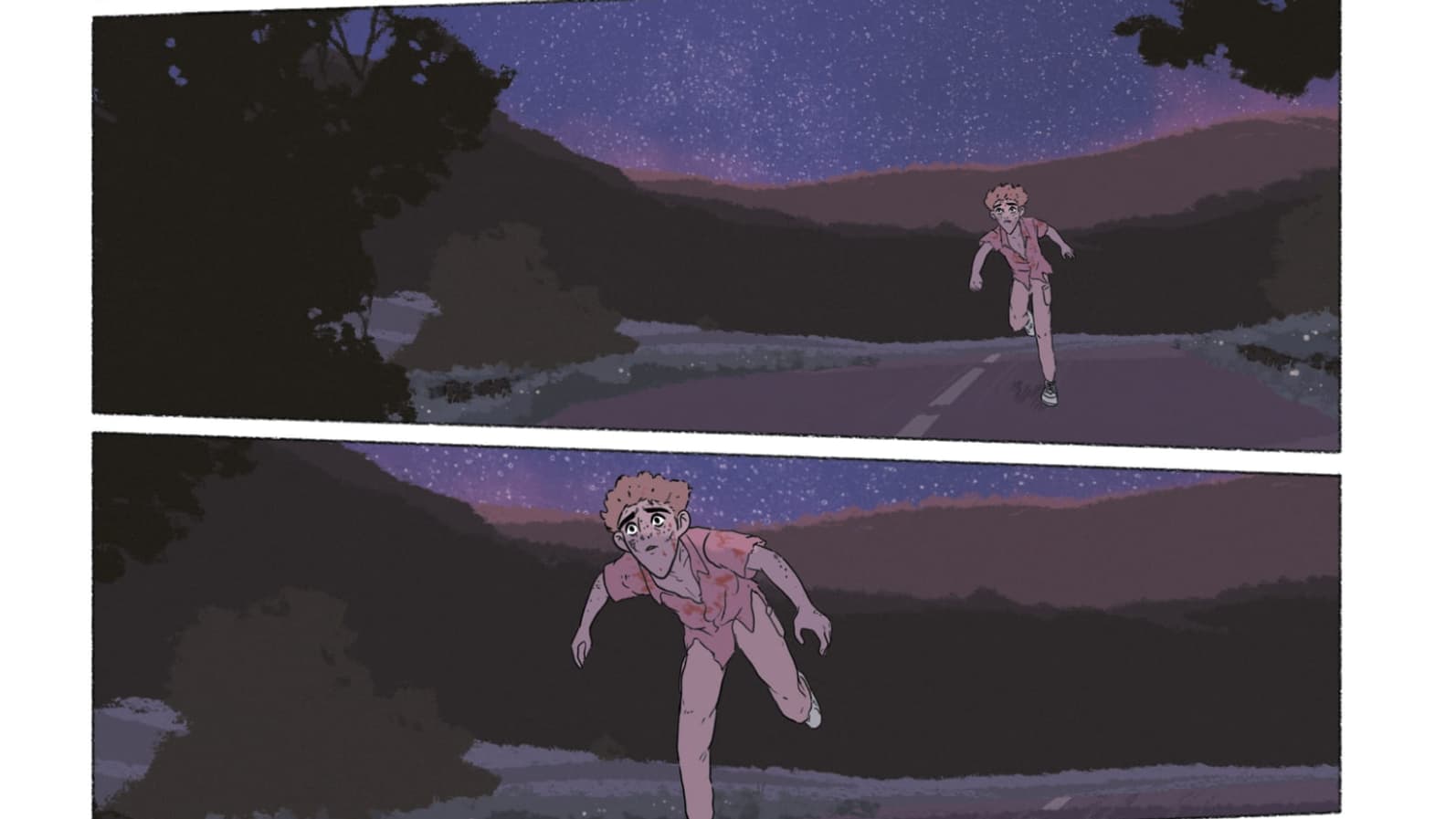 Une planche de l'album "Le Phare" de Valentin Maréchal Une planche de l'album "Le Phare" de Valentin Maréchal