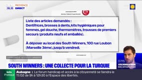 Séisme en Turquie: les South Winners organisent une collecte solidaire