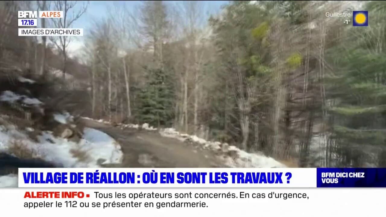 Eboulement à Réallon où en sont les travaux?