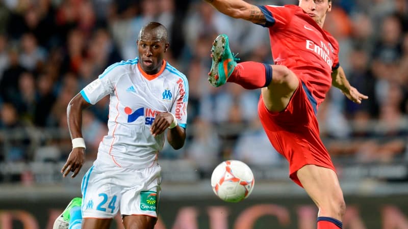 Rod Fanni face à Zlatan Ibrahimovic