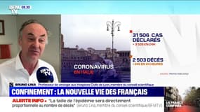 Selon Bruno Lima, membre du conseil scientifique, les premiers effets du confinement se ressentiront après"le week-end prochain"