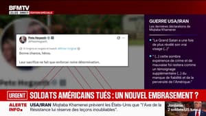 Soldats américains tués en Jordanie: "Leur sacrifice ne fait que renforcer notre détermination", réagit Pete Hegseth