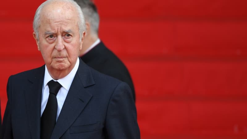 L'ancien Premier ministre Edouard Balladur à l'église Saint-Sulpice, le 30 septembre