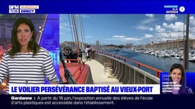 Le voilier persévérance baptisé au Vieux-Port de Marseille