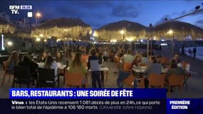 Déconfinement: des clients en nombre aux terrasses des bars et restaurants