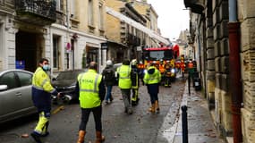 Une explosion a eu lieu dans un petit immeuble de la rue Borie, dans le quartier des Chartrons à Bordeaux, samedi 6 février 2021