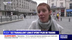 "C'est fatiguant, angoissant, stressant": en raison de la grève, le casse-tête de Karine, qui habite Rouen et travaille à Paris