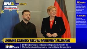 Guerre en Ukraine: Volodymyr Zelensky reçu par la présidente du Parlement allemand