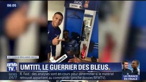 Dans le vestiaire, les Bleus chambrent Umtiti, buteur contre la Belgique