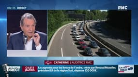 Catherine, auditrice RMC: "Si l'Etat reprend la gestion des autoroutes, on va se retrouver avec des routes comme des gruyères !"