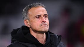 Luis ENRIQUE lors de Lyon-PSG, le 23/02/2025