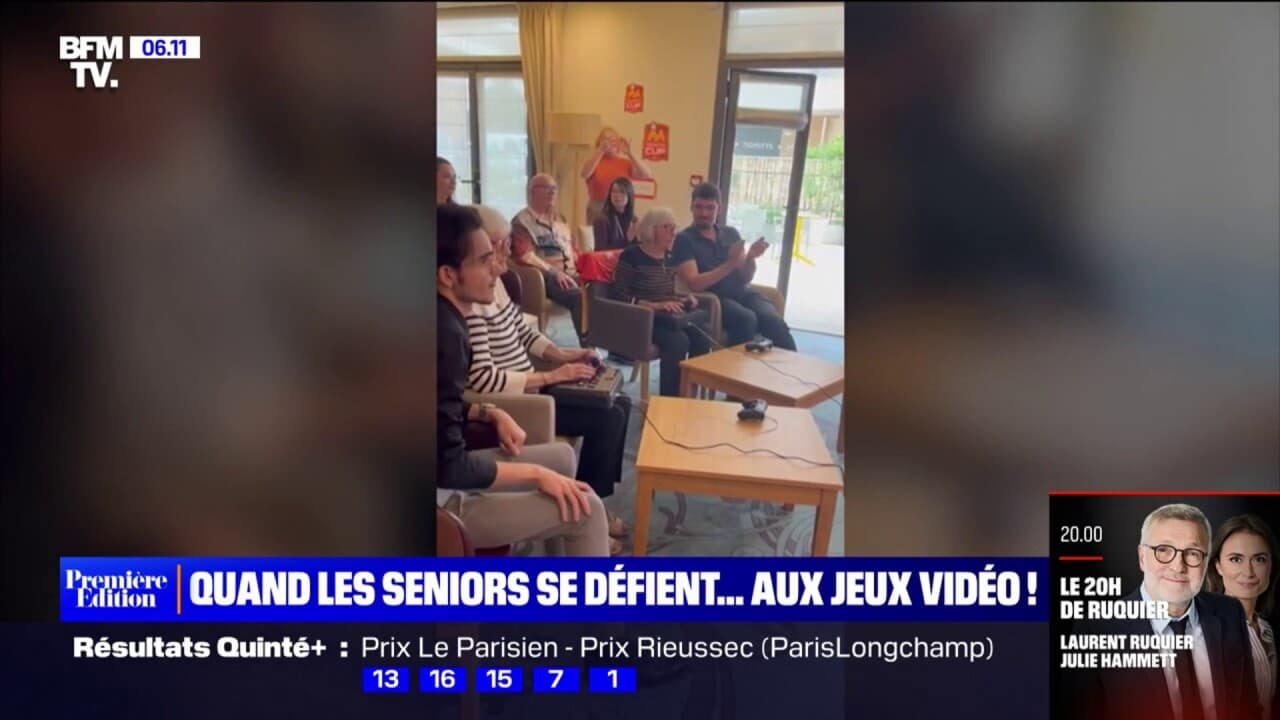 Quand les seniors se défient aux jeux vidéo dans un tournoi organisé par  une maison de retraite