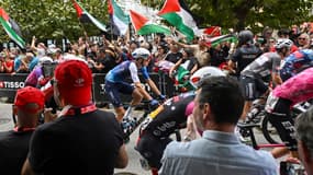 Marco Frigo, coureur d'Israel Premier-Tech, lors de la 12e étape de la Vuelta, le 4 septembre 2025