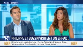 Canicule: Édouard Philippe et Agnès Buzyn visitent un Ehpad