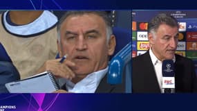 Christophe Galtier lors de PSG-Benfica
