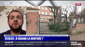 Jean-Rémi Girard (Snaic) sur l'école à distance: "On a perdu pas mal d'élèves"