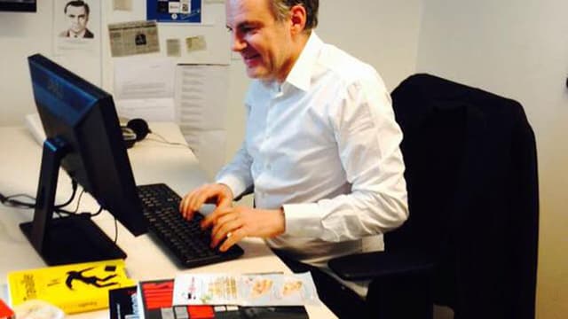 Eric Brunet, en plein Twitchat, ce vendredi 13 février.