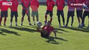 Un freestyler donne une leçon aux joueurs du Bayern
