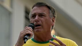 L'ancien président brésilien Jair Bolsonaro s'adresse à ses partisans lors d'un rassemblement à l'occasion de la fête de l'indépendance à Sao Paulo, au Brésil, le 7 septembre 2024.