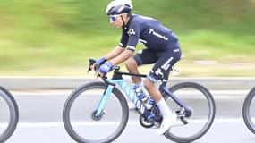 Le Colombien Nairo Quintana sous le maillot de la Movistar