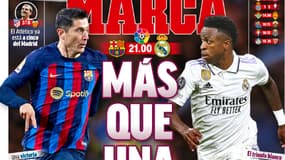 La Une de Marca avant le Clasico