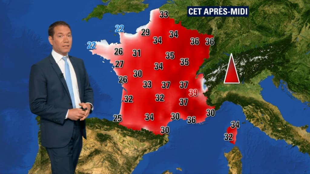 Les températures de ce mardi 25 juin 2019 Les températures de ce mardi 25 juin 2019