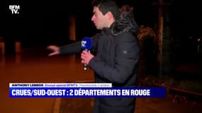 Crues/Sud-Ouest: Deux départements en alerte rouge - 10/12