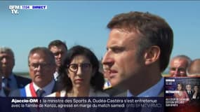 Agression de Kenzo lors d'Ajaccio-Marseille: "C'est totalement inacceptable", affirme Emmanuel Macron