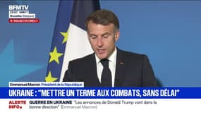 Guerre en Ukraine: Emmanuel Macron affirme la "nécessité d'exercer une pression maximale sur la Russie à travers les sanctions"