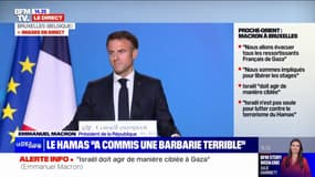 Israël/ Gaza: "Le Hamas a commis une barbarie terrible" affirme Emmanuel Macron 