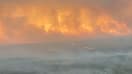 Des incendies monstres frappent le Canada depuis plusieurs semaines. Ici une vue aérienne d'une forêt près de Chibougamau, au Québec, le 8 juin 2023