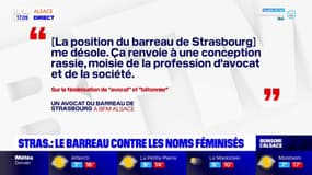 Strasbourg: le barreau contre les noms féminisés